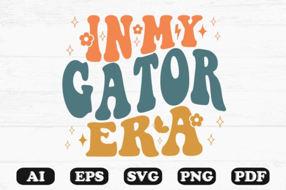 In My Gator Era Retro Wavy Svg T-shirt