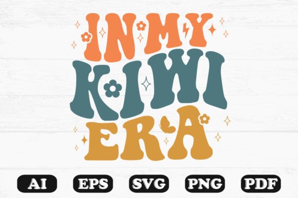 In My Kiwi Era Retro Wavy Svg T-shirt