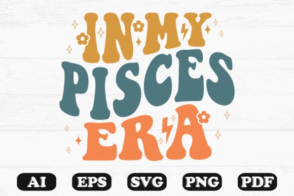 In My Pisces Era Retro Wavy Svg T-shirt