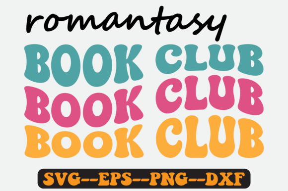 Romantasy Book Club Groovy Retro SVG Review